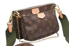 Load image into Gallery viewer, 極美品 LOUIS VUITTON ルイヴィトン モノグラム ミュルティポシェット アクセソワール カーキ ショルダーバッグ M44813 中古 4b013041