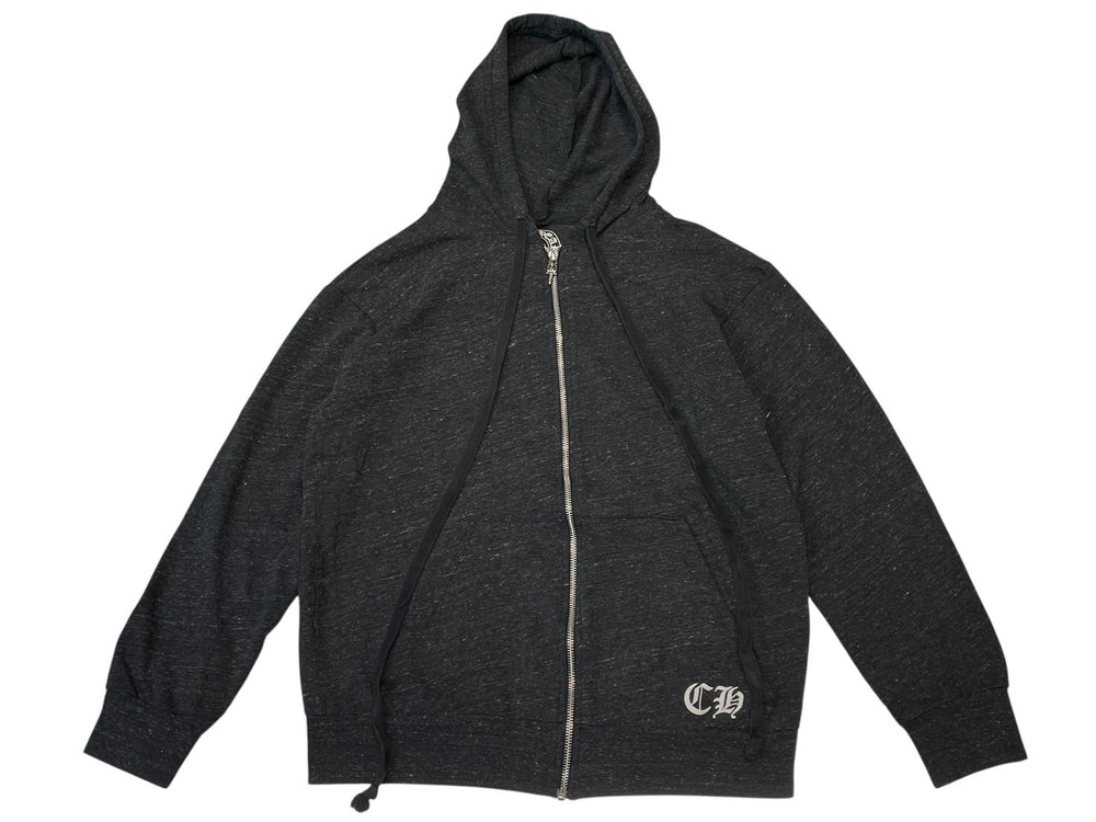 CHROME HEARTS Marbled Parka Dagger Zip Print Gray Size L Good Condition Used 4b013054