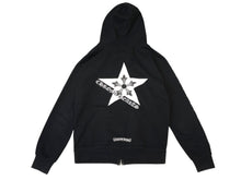 Load image into Gallery viewer, CHROME HEARTS クロムハーツ スター プリント パーカー ダガージップ グレー サイズS 美品 中古 4b0130543