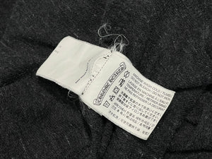 CHROME HEARTS クロムハーツ 霜降り パーカー ダガージップ プリント グレー サイズL 美品 中古 4b013054