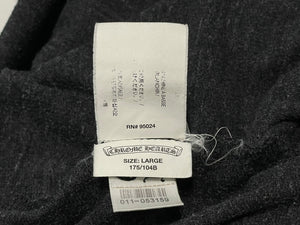 CHROME HEARTS クロムハーツ 霜降り パーカー ダガージップ プリント グレー サイズL 美品 中古 4b013054