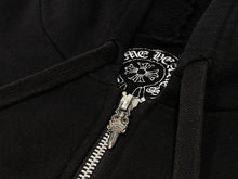 Load image into Gallery viewer, CHROME HEARTS クロムハーツ スター プリント パーカー ダガージップ グレー サイズS 美品 中古 4b0130543