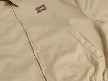 Load image into Gallery viewer, 新品同様 MIUMIU ミュウミュウ ライトデニムブルゾンジャケット GWB149_17N0_F0006_S_OOO ベージュ コットン サイズ36 中古 4b006127