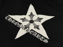 Load image into Gallery viewer, CHROME HEARTS クロムハーツ スター プリント パーカー ダガージップ グレー サイズS 美品 中古 4b0130543