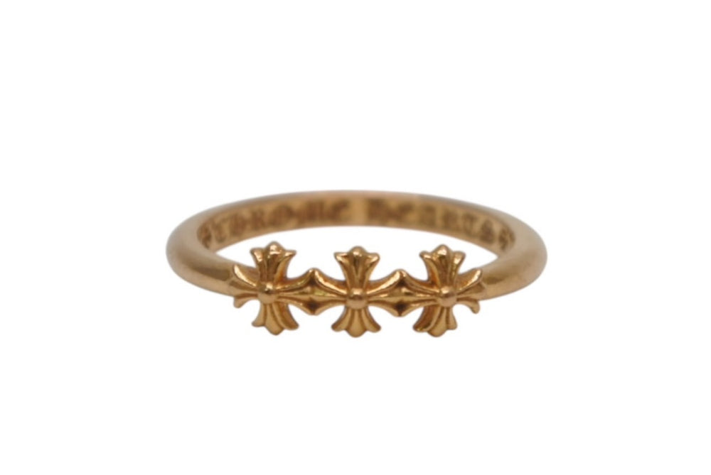 CHROME HEARTS BUBBLEGUM 3CH Plus Ring 22K Weight approx. 1.8g Size 4 Good Condition Used 4b013058