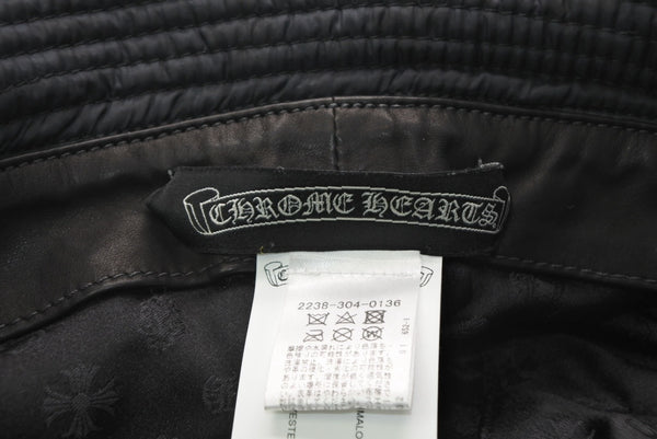 CHROME HEARTS クロムハーツ バケットハット サイズM 58.5cm ダガー装飾 ナイロン CHプラス総柄 ブラック 美品 中古 4b013157