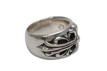 Load image into Gallery viewer, CHROME HEARTS クロムハーツ FLORAL CROSS フローラルクロス リング 指輪 重量約14.9g サイズ11.5号 スターリングシルバー 美品 中古 4b013060
