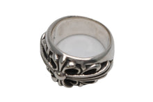Load image into Gallery viewer, CHROME HEARTS クロムハーツ FLORAL CROSS フローラルクロス リング 指輪 重量約14.9g サイズ11.5号 スターリングシルバー 美品 中古 4b013060