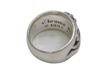 Load image into Gallery viewer, CHROME HEARTS クロムハーツ FLORAL CROSS フローラルクロス リング 指輪 重量約14.9g サイズ11.5号 スターリングシルバー 美品 中古 4b013060