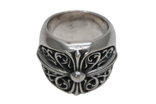Load image into Gallery viewer, CHROME HEARTS クロムハーツ CLASSIC OVAL クラシック オーバルクロスリング 指輪 重量約44.0g サイズ21号 シルバー925 美品 中古 4b013059