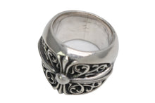 Load image into Gallery viewer, CHROME HEARTS クロムハーツ CLASSIC OVAL クラシック オーバルクロスリング 指輪 重量約44.0g サイズ21号 シルバー925 美品 中古 4b013059