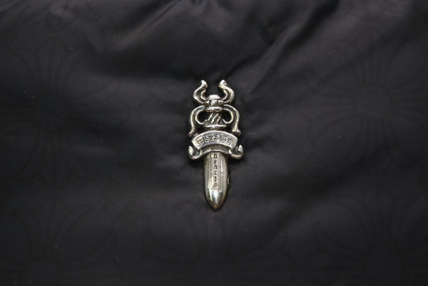 CHROME HEARTS クロムハーツ バケットハット サイズM 58.5cm ダガー装飾 ナイロン CHプラス総柄 ブラック 美品 中古 4b013157