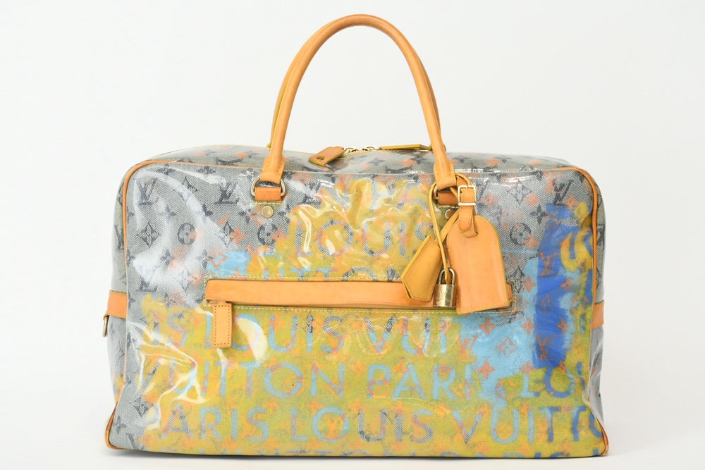 LOUIS VUITTON Weekender GM Handbag M95735 Monogram Pulp PVC Leather Good Condition Used 4b013082
