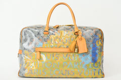 LOUIS VUITTON ルイヴィトン ウィークエンダーGM ハンドバッグ M95735 モノグラム パルプ PVC レザー 美品 中古 4b013082