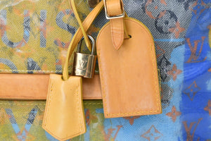 LOUIS VUITTON ルイヴィトン ウィークエンダーGM ハンドバッグ M95735 モノグラム パルプ PVC レザー 美品 中古 4b013082