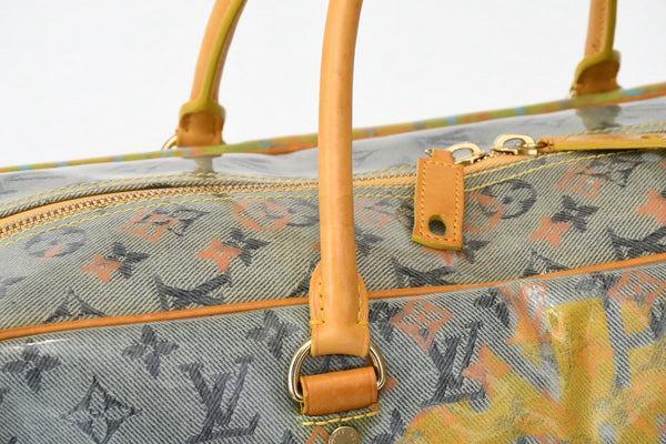 LOUIS VUITTON ルイヴィトン ウィークエンダーGM ハンドバッグ M95735 モノグラム パルプ PVC レザー 美品 中古 4b013082