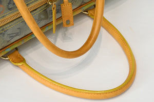 LOUIS VUITTON ルイヴィトン ウィークエンダーGM ハンドバッグ M95735 モノグラム パルプ PVC レザー 美品 中古 4b013082