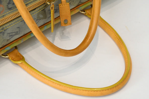 LOUIS VUITTON ルイヴィトン ウィークエンダーGM ハンドバッグ M95735 モノグラム パルプ PVC レザー 美品 中古 4b013082