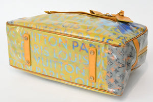 LOUIS VUITTON ルイヴィトン ウィークエンダーGM ハンドバッグ M95735 モノグラム パルプ PVC レザー 美品 中古 4b013082