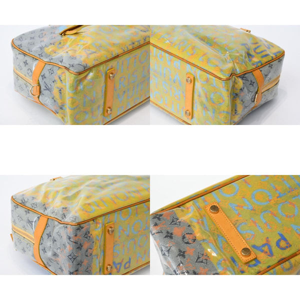 LOUIS VUITTON ルイヴィトン ウィークエンダーGM ハンドバッグ M95735 モノグラム パルプ PVC レザー 美品 中古 4b013082