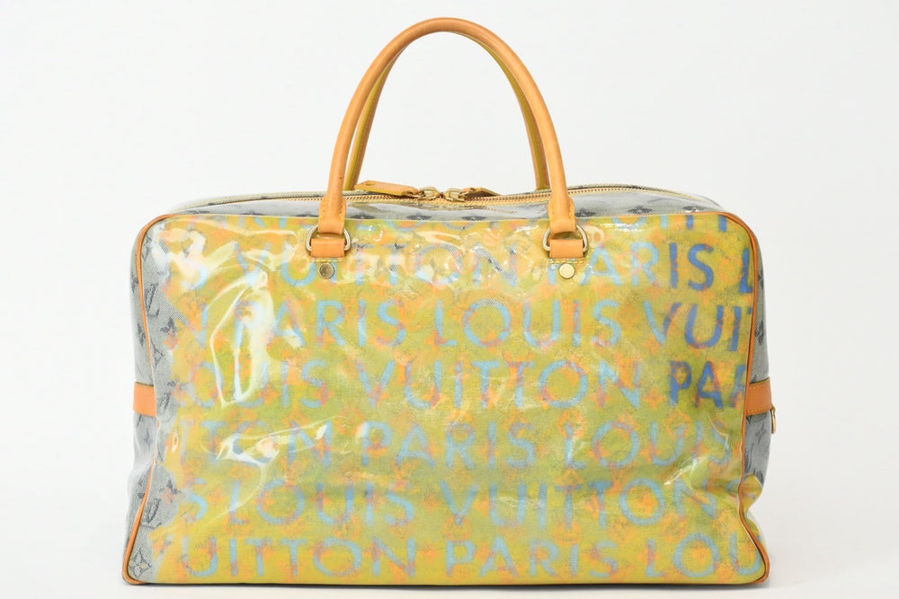 LOUIS VUITTON Weekender GM Handbag M95735 Monogram Pulp PVC Leather Good Condition Used 4b013082