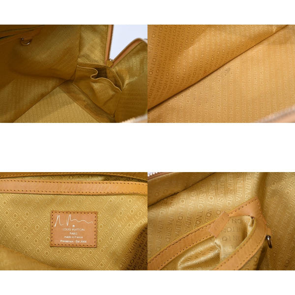 LOUIS VUITTON ルイヴィトン ウィークエンダーGM ハンドバッグ M95735 モノグラム パルプ PVC レザー 美品 中古 4b013082