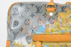 LOUIS VUITTON ルイヴィトン ウィークエンダーGM ハンドバッグ M95735 モノグラム パルプ PVC レザー 美品 中古 4b013082