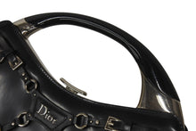 Load image into Gallery viewer, CHRISTIAN DIOR クリスチャンディオール ハンドバッグ ボンテージ ヴィンテージ 11-MA-0063 ブラック シルバー金具 美品 中古 4b001312