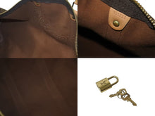 画像をギャラリービューアに読み込む, LOUIS VUITTON ルイヴィトン モノグラム キーポル45 ボストンバッグ M41428 PVC ヌメ革 ブラウン ゴールド金具 美品 中古 4b001313