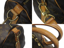 画像をギャラリービューアに読み込む, LOUIS VUITTON ルイヴィトン モノグラム キーポル45 ボストンバッグ M41428 PVC ヌメ革 ブラウン ゴールド金具 美品 中古 4b001313