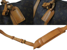 画像をギャラリービューアに読み込む, LOUIS VUITTON ルイヴィトン モノグラム キーポル45 ボストンバッグ M41428 PVC ヌメ革 ブラウン ゴールド金具 美品 中古 4b001313