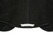 Load image into Gallery viewer, CHROME HEARTS クロムハーツ 2B SUEDE VEST スエードレザー ベスト サイズS クロスボールボタン ブラック 美品 中古 4b013149