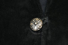 Load image into Gallery viewer, CHROME HEARTS クロムハーツ 2B SUEDE VEST スエードレザー ベスト サイズS クロスボールボタン ブラック 美品 中古 4b013149