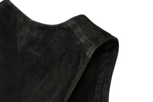 Load image into Gallery viewer, CHROME HEARTS クロムハーツ 2B SUEDE VEST スエードレザー ベスト サイズS クロスボールボタン ブラック 美品 中古 4b013149