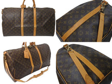 画像をギャラリービューアに読み込む, LOUIS VUITTON ルイヴィトン キーポル55 ボストンバッグ M41424 モノグラム PVCコーティングキャンバス ヌメ革 ブラウン 美品 中古 4b001314