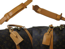 画像をギャラリービューアに読み込む, LOUIS VUITTON ルイヴィトン キーポル55 ボストンバッグ M41424 モノグラム PVCコーティングキャンバス ヌメ革 ブラウン 美品 中古 4b001314
