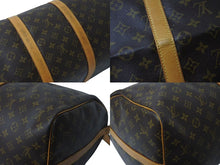 画像をギャラリービューアに読み込む, LOUIS VUITTON ルイヴィトン キーポル55 ボストンバッグ M41424 モノグラム PVCコーティングキャンバス ヌメ革 ブラウン 美品 中古 4b001314