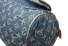 Load image into Gallery viewer, 極美品 LOUISVUITTON ルイヴィトン ネオスピーディ ハンドバッグ M95019 モノグラム デニム インディゴブルー ゴールド金具 中古 4b013168