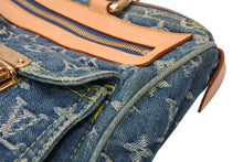 Load image into Gallery viewer, 極美品 LOUISVUITTON ルイヴィトン ネオスピーディ ハンドバッグ M95019 モノグラム デニム インディゴブルー ゴールド金具 中古 4b013168