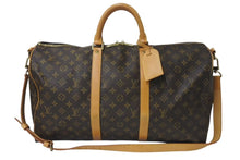 画像をギャラリービューアに読み込む, LOUIS VUITTON ルイヴィトン キーポル50 ボストンバッグ M41426 モノグラムキャンバス ブラウン ゴールド金具 美品 中古 4b001315