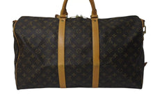 画像をギャラリービューアに読み込む, LOUIS VUITTON ルイヴィトン キーポル50 ボストンバッグ M41426 モノグラムキャンバス ブラウン ゴールド金具 美品 中古 4b001315