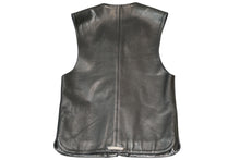 Load image into Gallery viewer, 極美品 CHROME HEARTS クロムハーツ 8B L LNG BCK 8クロスボールボタン レザーベスト サイズS ブラック 中古 4b013150