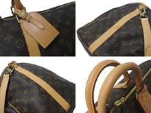 画像をギャラリービューアに読み込む, LOUIS VUITTON ルイヴィトン キーポル55 ボストンバッグ M41424 モノグラム PVCコーティングキャンバス ヌメ革 ブラウン 美品 中古 4b001316