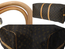 画像をギャラリービューアに読み込む, LOUIS VUITTON ルイヴィトン キーポル55 ボストンバッグ M41424 モノグラム PVCコーティングキャンバス ヌメ革 ブラウン 美品 中古 4b001316