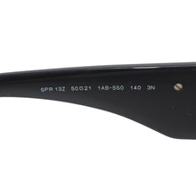 Load image into Gallery viewer, PRADA プラダ サングラス SPR 13Z キャットアイ型 セルフレーム フルリム トライアングルロゴ メタルロゴ アイウェア 1AB-5S0 美品 中古 4b013161