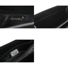 Load image into Gallery viewer, 極美品 CHANEL シャネル ラウンドトップハンドル ハンドバッグ 5番台 ココマーク キャビアスキン ブラック ゴールド金具 中古 4b013172