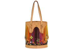 新品同様 LOUIS VUITTON ルイヴィトン フラーンジュ バケット ハンドバッグ M40110 モノグラム マルチカラー 中古 4b013166