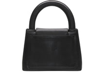 Load image into Gallery viewer, 極美品 CHANEL シャネル ラウンドトップハンドル ハンドバッグ 5番台 ココマーク キャビアスキン ブラック ゴールド金具 中古 4b013172