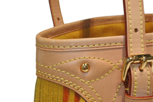 新品同様 LOUIS VUITTON ルイヴィトン フラーンジュ バケット ハンドバッグ M40110 モノグラム マルチカラー 中古 4b013166