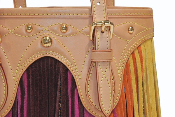 新品同様 LOUIS VUITTON ルイヴィトン フラーンジュ バケット ハンドバッグ M40110 モノグラム マルチカラー 中古 4b013166